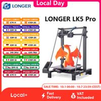 impresora 3d longer lk5 pro 90 preensamblada gran volumen de impresion de 300  300  400 mm pantalla tactil a color de 43 ventiladores de doble soplante estructura triangular estable
