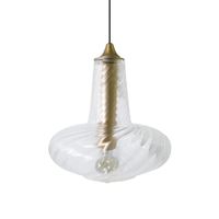 lampara de suspension vidrio bronce d30 cm