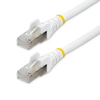 cable de red startech cat6a 2m blanco lszh 10gbe poe 100w sftp
