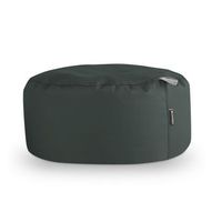 puff redondo polipiel indoor gris happers