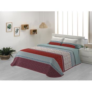 Colcha Bouti Modelo Lanes Jvr 270x270 Para Cama 180 Cm.