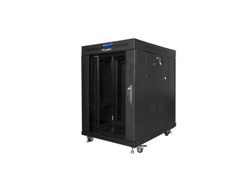 ARMARIO LANBERG RACK 19â? 15U 800X1000 LCD PUERTA CRISTAL FLAT PACK NEGRO