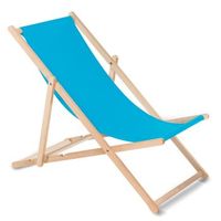 tumbona madera de haya respaldo ajustable azul claro