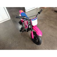 aiyaplay moto electrica para ninos 3 anos licencia honda crf 450r 12v bateria de litio con suspension rosa