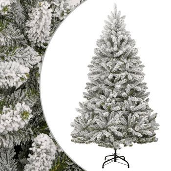 Árbol De Navidad | Decoraciones De Navidad Artificial Con Bisagras Y Nieve Flocada 180 Cm Cfw906174