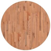 tablero redondo de madera maciza de haya o90x15 cm vidaxl
