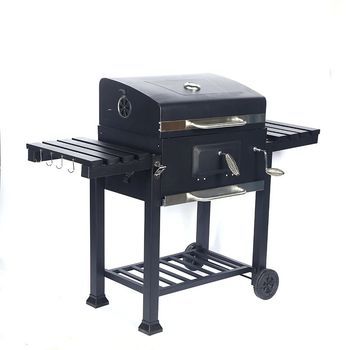 Barbacoa de carbón Grande para jardín (dos Asas) 138 x 64 x 105