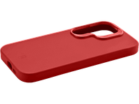 funda movil - cellularline sensation para samsung galaxy s25 ultra con borde elevado protector de lentes tecnologia antibacteriana rojo