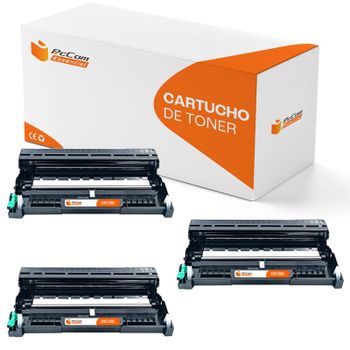 PcCom Essential Brother DR3300 Tambor Compatible Negro Pack 3