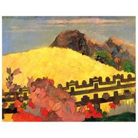 legendarte - cuadro lienzo impresion digital - parahi te maras la montana sagrada - paul gauguin - decoracion pared cm 80x100