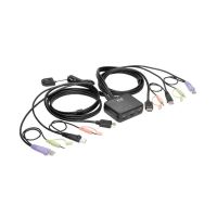 conmutador kvm eaton b032-hua2 2 puertos hdmi usb audio compacto