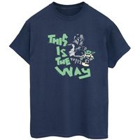disney camiseta manga larga the mandalorian this is the way para mujer