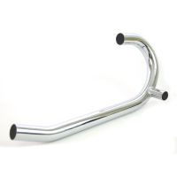 tubo de escape bmw r boxer 2v 38mm tubo transversal cromo izquierdo