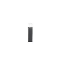 torre - bolardo de jardin con 1 bombilla e27 max 20 w ip54 aluminio pintado bolardo para exterior color antracita altura 60 cm - perenz