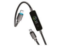 cable usb - cellularline power view iq 240 w carga rapida pantalla integrada c universal negro