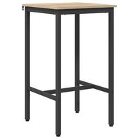 mesa de bar 52 x 52 x 90 cm madera de ingenieria roble sonoma vidaxl