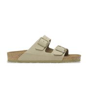 birkenstock para mujer 1027697 sandalias de piel arizona birko flor ajuste estrecho verde 41 plano ninguno casual