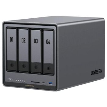 NAS UGREEN NASync DXP4800 Plus 8GB DDR5 Intel Pentium Gold 112TB SATA NVMe Ethernet Escritorio