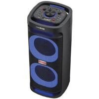 altavoces aiwa microcadena bluetooth 800w con usb karaoke e iluminacion