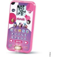 smartphone educativo infantil vtech minnie con pantalla animada y teclado 10 digitos