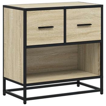 Mesita De Noche Roble Sonoma 60x31x60 Cm Madera Contrachapada Vidaxl