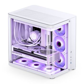 Jonsbo TK-2 2.0 Cristal Templado USB 3.2 Blanco