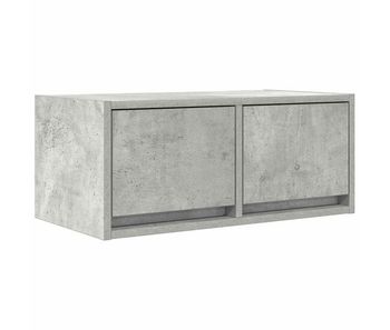 Mueble de tv madera de ingeniería gris hormigón 60x31x25,5 cm
