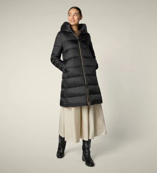 Save The Duck para mujer. D40279W-IRIS21 Abrigo Lysa negro (M), Casual, Nylon