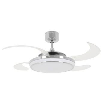 Ventilador led con aspas retráctiles evo1 cct dim (40w)