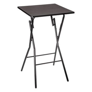 Mesa De Bar Plegable 2 Plazas Negra