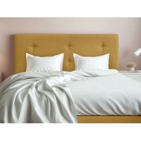 cabecero cama tapizado tejido antimanchas barcelona mostaza 160x70 cm