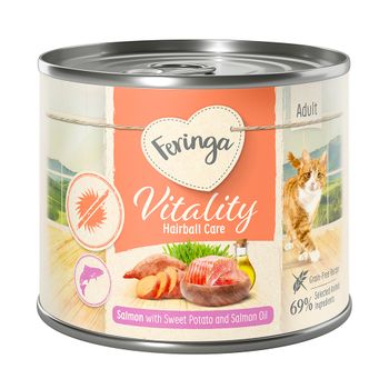Feringa Vitality Hairball Care - Pack Ahorro - Salmón 12 x 200 g