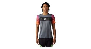 Maillot de manga corta fox flexair  p   strong arcadia  strong    p gris