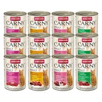 animonda carny adult saver pack 12 x 400g - poultry  beef varieties