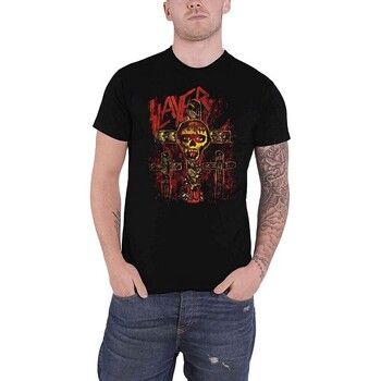 Slayer Camiseta manga larga SOS Crucifixion para mujer
