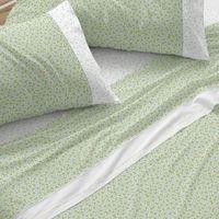 juego de sabanas infantiles 50 algodon diseno florecitas azul 150 x 190200 cm - verde - burrito blanco