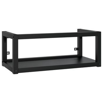 Estructura De Lavabo | Mueble De Lavabo Suspendido Hierro Negro 79x38x31 Cm