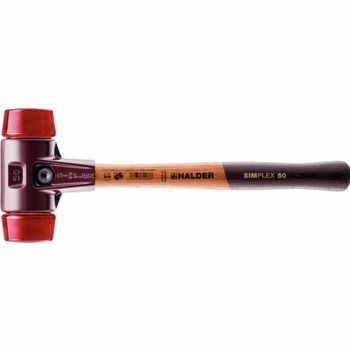 Halder Simplex Maza De Plástico Con Carcasa De Hierro Maleable Y Mango De Madera - D=30 Mm - 3006.030