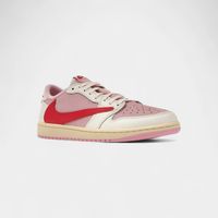 nike deportivas moda 1 retro low og sp travis scott sail tropical pink para hombre
