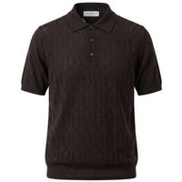 jeordies polo 80599 polo mm rombi-351 marrone melange para hombre