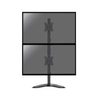 soporte monitor sobremesa kimex 015-1152 para 2 monitores 17-32r vesa 9kg giratorio negro
