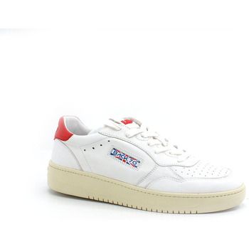 Back 70 Deportivas Moda BACK70 Sneaker Slam 7D Cow Pelle Milk Red 108002 para hombre