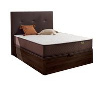 pack colchon  cabecero  canape abatible descansin 180x190cm chocolate maxima comodidad gran almacenaje