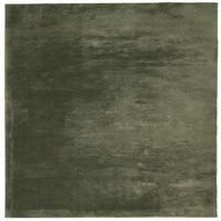 alfombra pelo corto suave lavable huarte verde bosque 200x200cm vidaxl