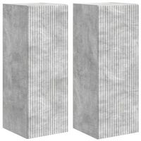 mueble de tv montado en la pared 2 uds  mueble de salon  gabinete de tv concreto 30 x 31 x 80 cm