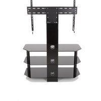 avf sdcl900bb 900 mm tv stand with bracket - black black