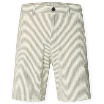 Selected Short Noos Regular-Karl Shorts - Deep Lichen Green/Egret para hombre