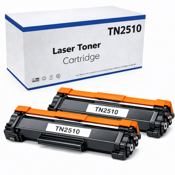 Pack 2 cartuchos de Toner compatible con BROTHER TN2510 XL TN-2510 TN-2510XL TN2510XL para Brother HL-L2400 DCP-L2620 DCP-L2660 MFC-L2860 HL-L2460 HL-L2445 HL-L2442 HL-L2447 DCP-L2665 DCP-L2627