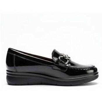 Pitillos Zapatos de tacón mocasin adorno negro para mujer