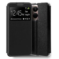 funda para movil cool flip cover libro polipiel negra apertura lateral para xiaomi 15t pro